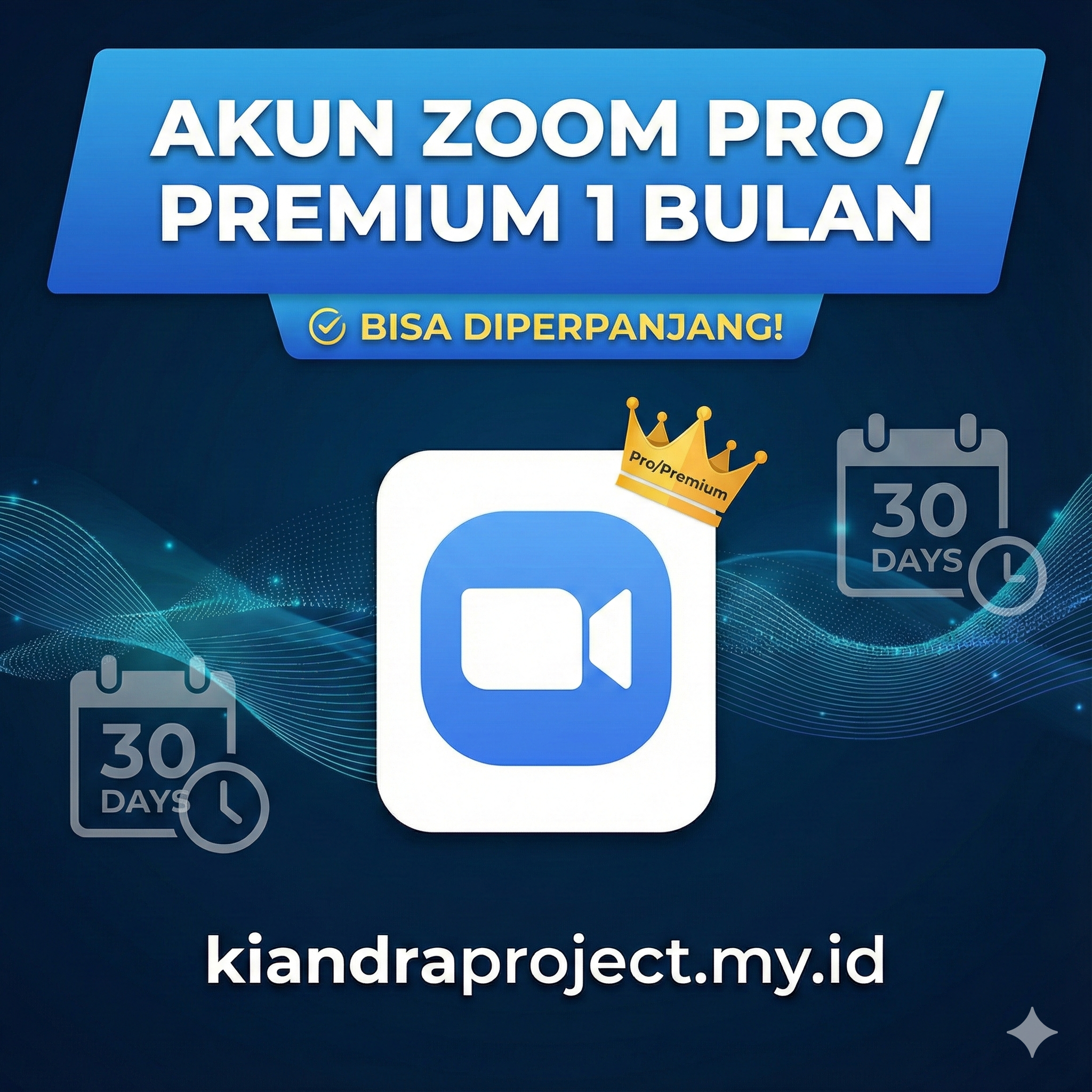 Akun Zoom Pro / Premium 1 Bulan